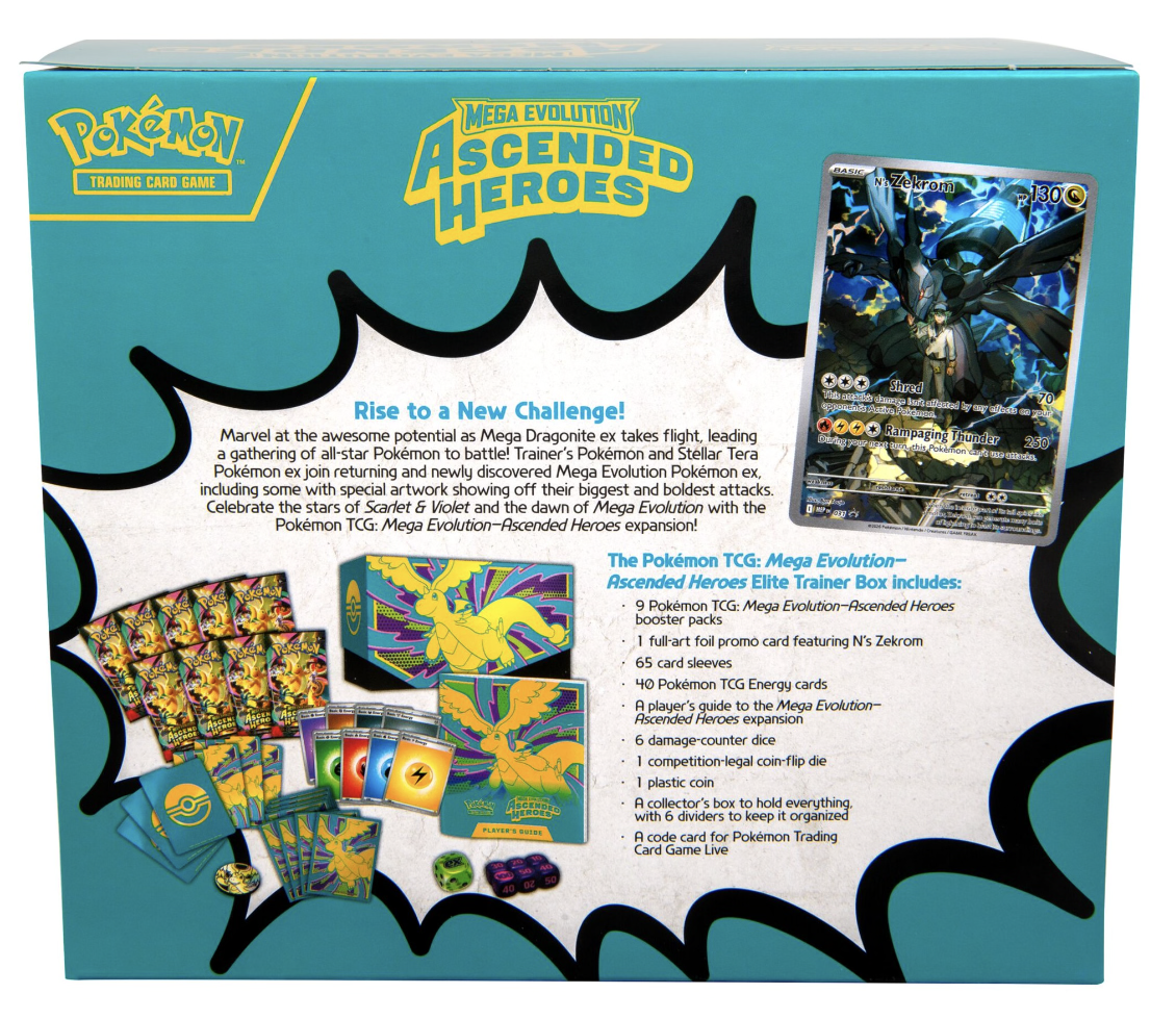 Pokémon TCG: Mega Evolution— Ascended Heroes Elite Trainer Box