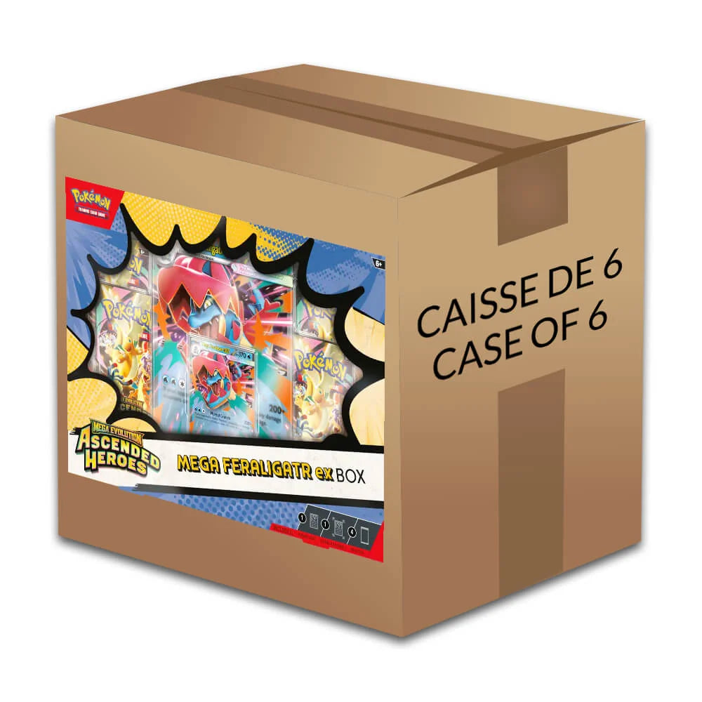 Pokemon Ascended Heroes Mega ex Box - Case of 6