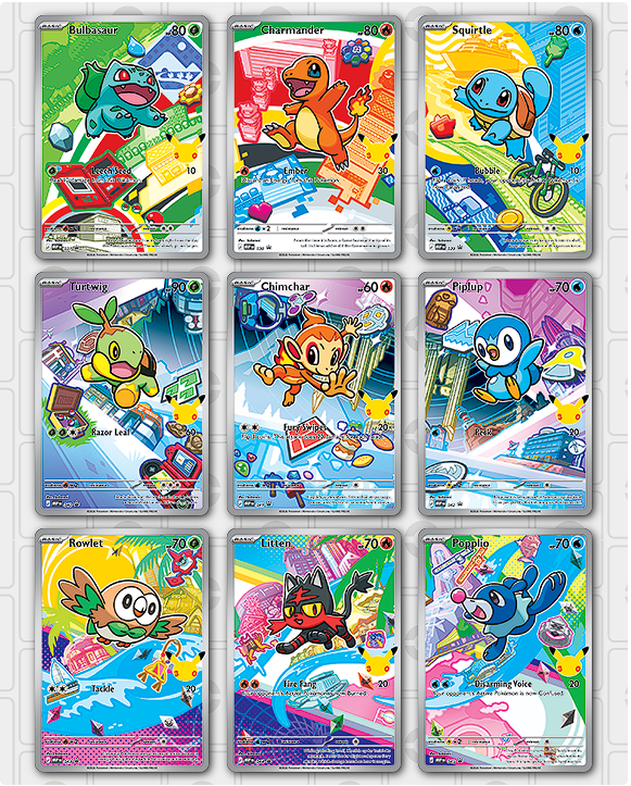 Pokemon First Partner Illustration Collections - Series 1