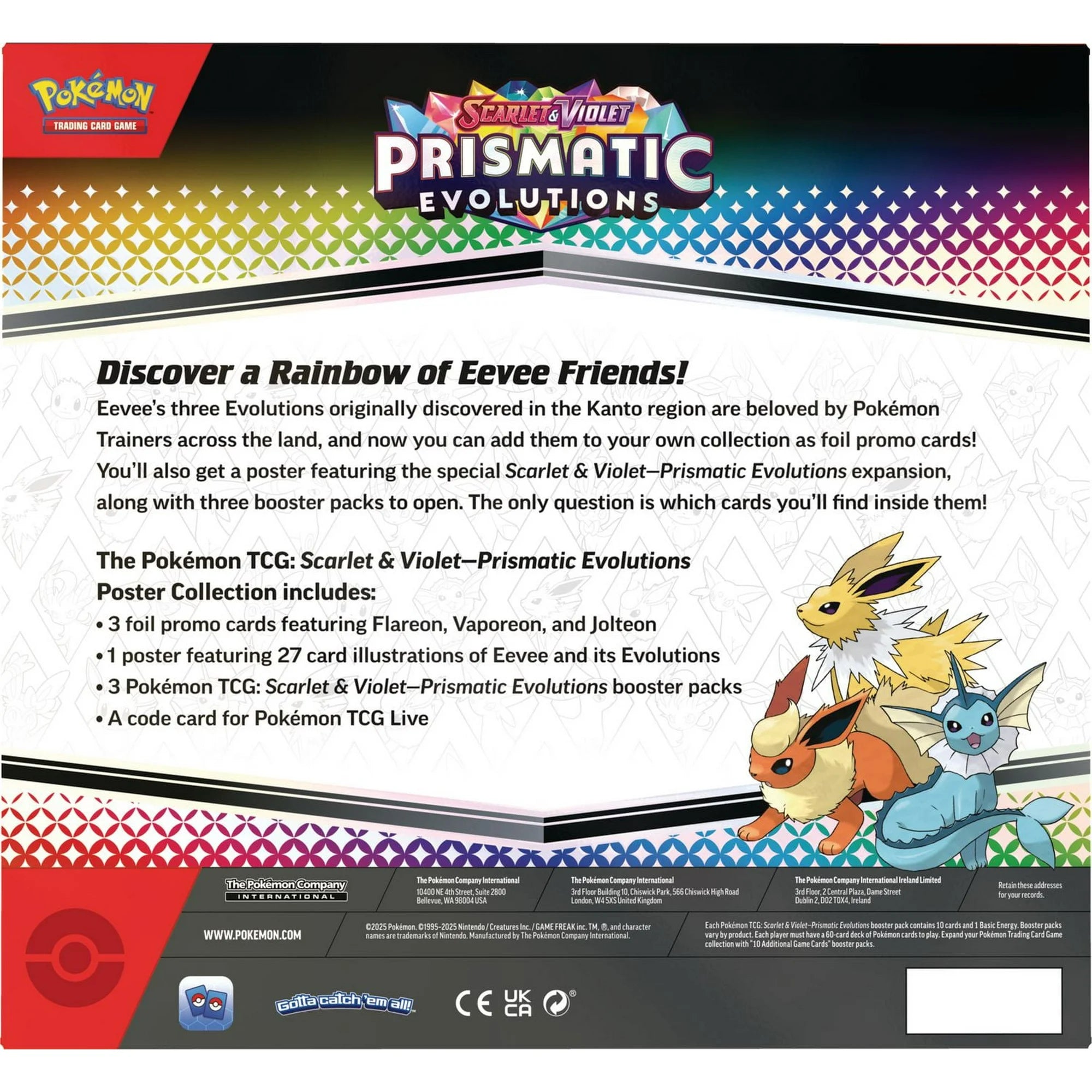 Pokémon TCG: Scarlet & Violet—Prismatic Evolutions Poster Collection