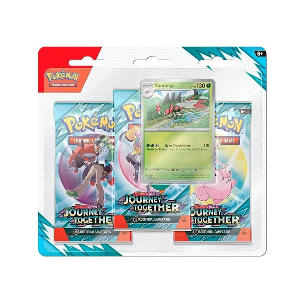 Pokemon TCG: Journey Together Blister Booster Packs (3) - Yanmega Foil Promo